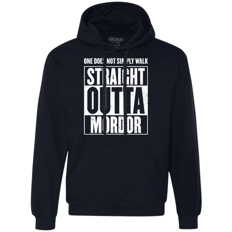 Sweatshirts Navy / S Straight Outta Mordor Premium Fleece Hoodie