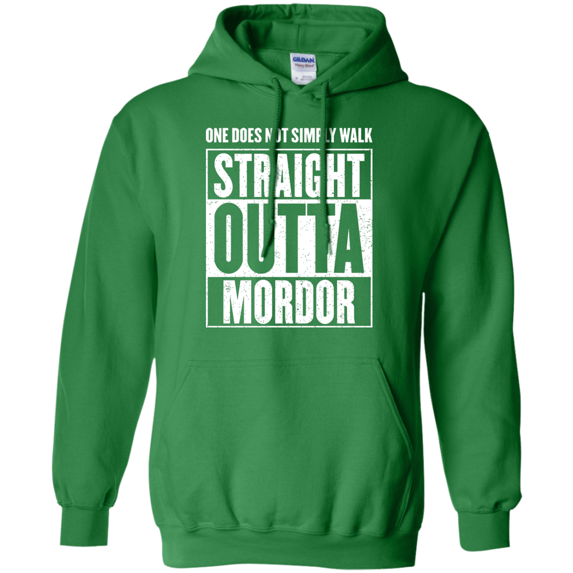 Sweatshirts Irish Green / S Straight Outta Mordor Pullover Hoodie