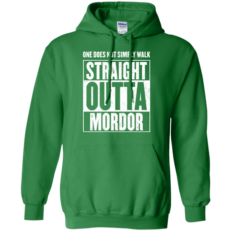Sweatshirts Irish Green / S Straight Outta Mordor Pullover Hoodie