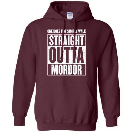 Sweatshirts Maroon / S Straight Outta Mordor Pullover Hoodie