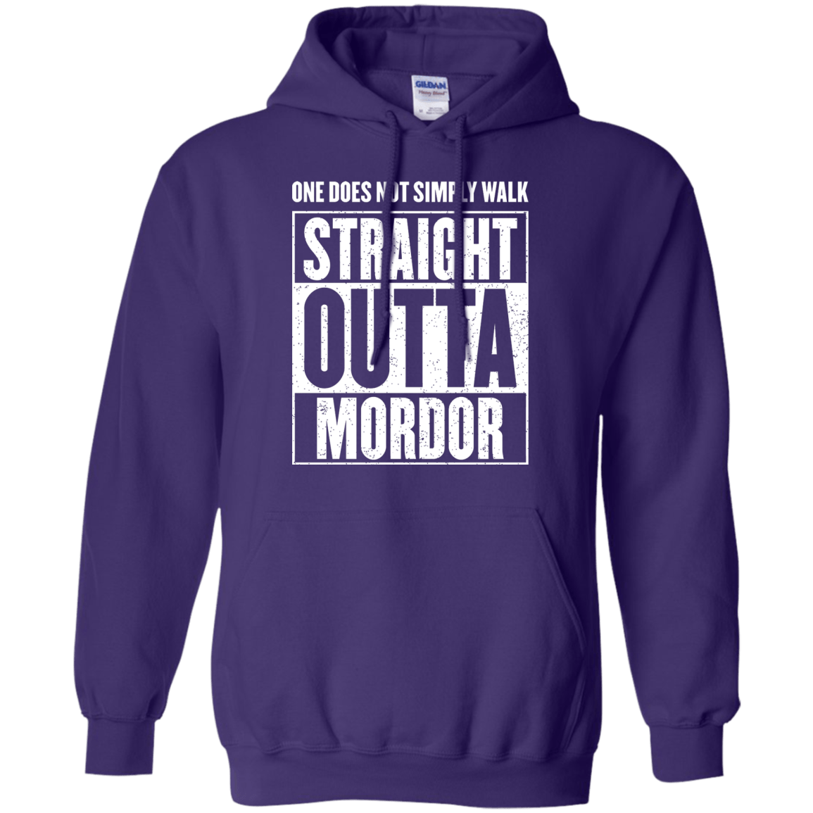 Sweatshirts Purple / S Straight Outta Mordor Pullover Hoodie