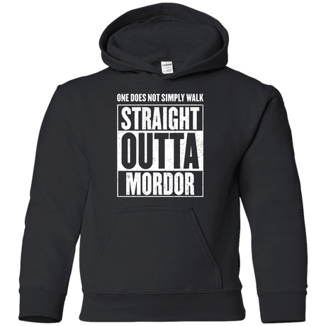 Sweatshirts Black / YS Straight Outta Mordor Youth Hoodie