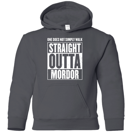 Sweatshirts Charcoal / YS Straight Outta Mordor Youth Hoodie
