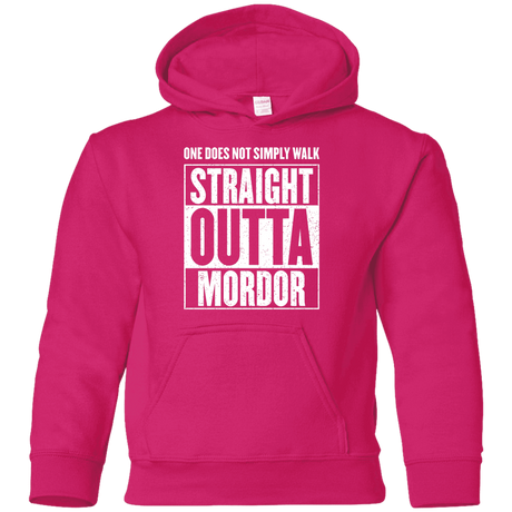 Sweatshirts Heliconia / YS Straight Outta Mordor Youth Hoodie