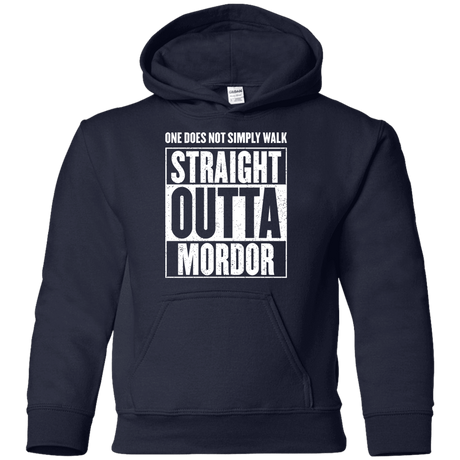 Sweatshirts Navy / YS Straight Outta Mordor Youth Hoodie