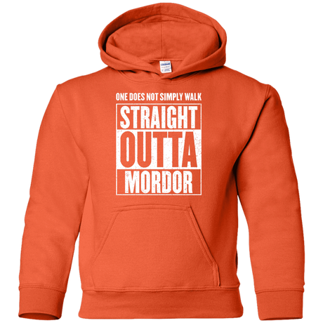 Sweatshirts Orange / YS Straight Outta Mordor Youth Hoodie