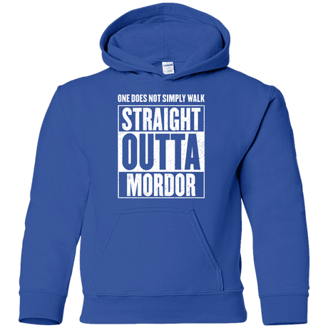 Sweatshirts Royal / YS Straight Outta Mordor Youth Hoodie