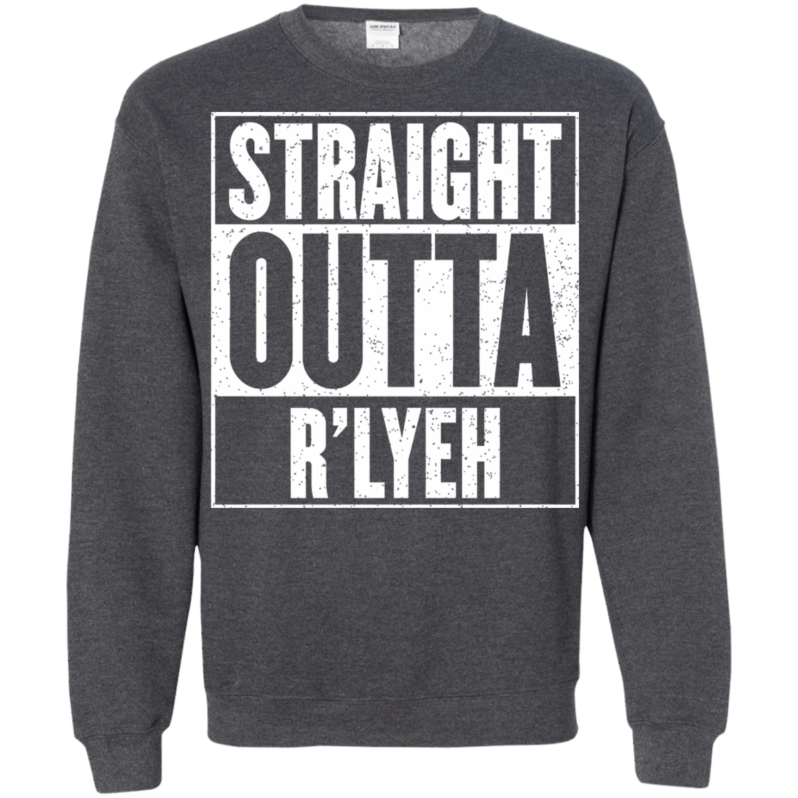 Sweatshirts Dark Heather / S Straight Outta R'lyeh Crewneck Sweatshirt