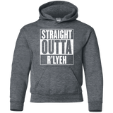 Sweatshirts Dark Heather / YS Straight Outta R'lyeh Youth Hoodie