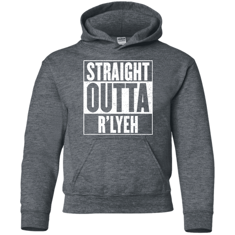 Sweatshirts Dark Heather / YS Straight Outta R'lyeh Youth Hoodie