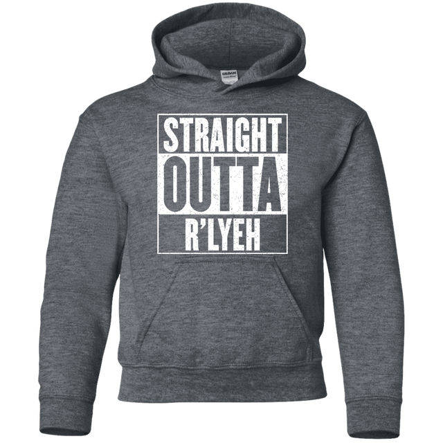 Sweatshirts Dark Heather / YS Straight Outta R'lyeh Youth Hoodie