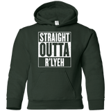 Sweatshirts Forest Green / YS Straight Outta R'lyeh Youth Hoodie