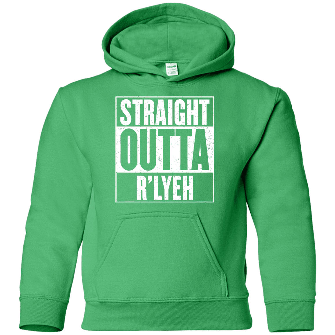 Sweatshirts Irish Green / YS Straight Outta R'lyeh Youth Hoodie