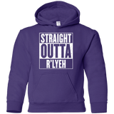 Sweatshirts Purple / YS Straight Outta R'lyeh Youth Hoodie