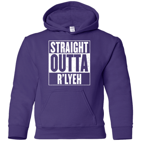 Sweatshirts Purple / YS Straight Outta R'lyeh Youth Hoodie