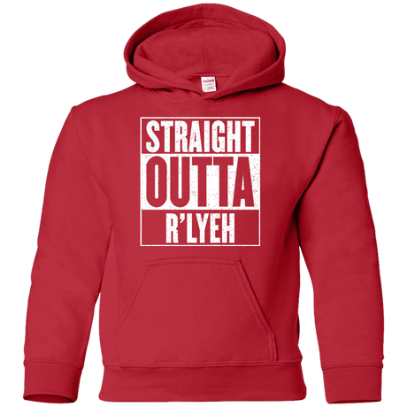 Sweatshirts Red / YS Straight Outta R'lyeh Youth Hoodie