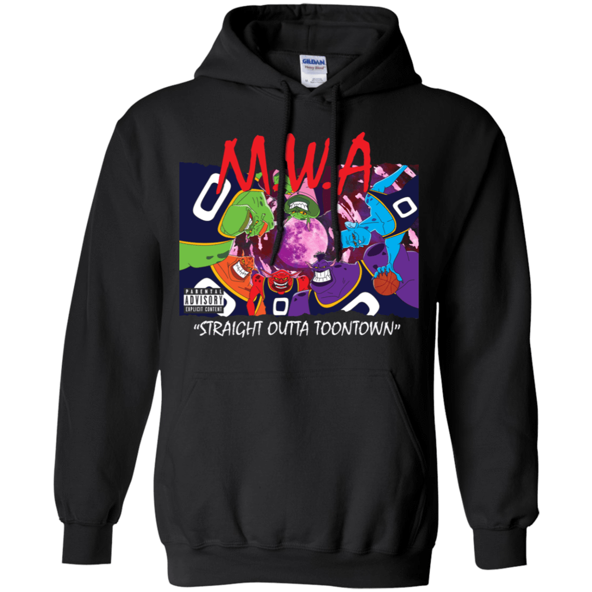 Sweatshirts Black / S Straight Outta Toontown Pullover Hoodie