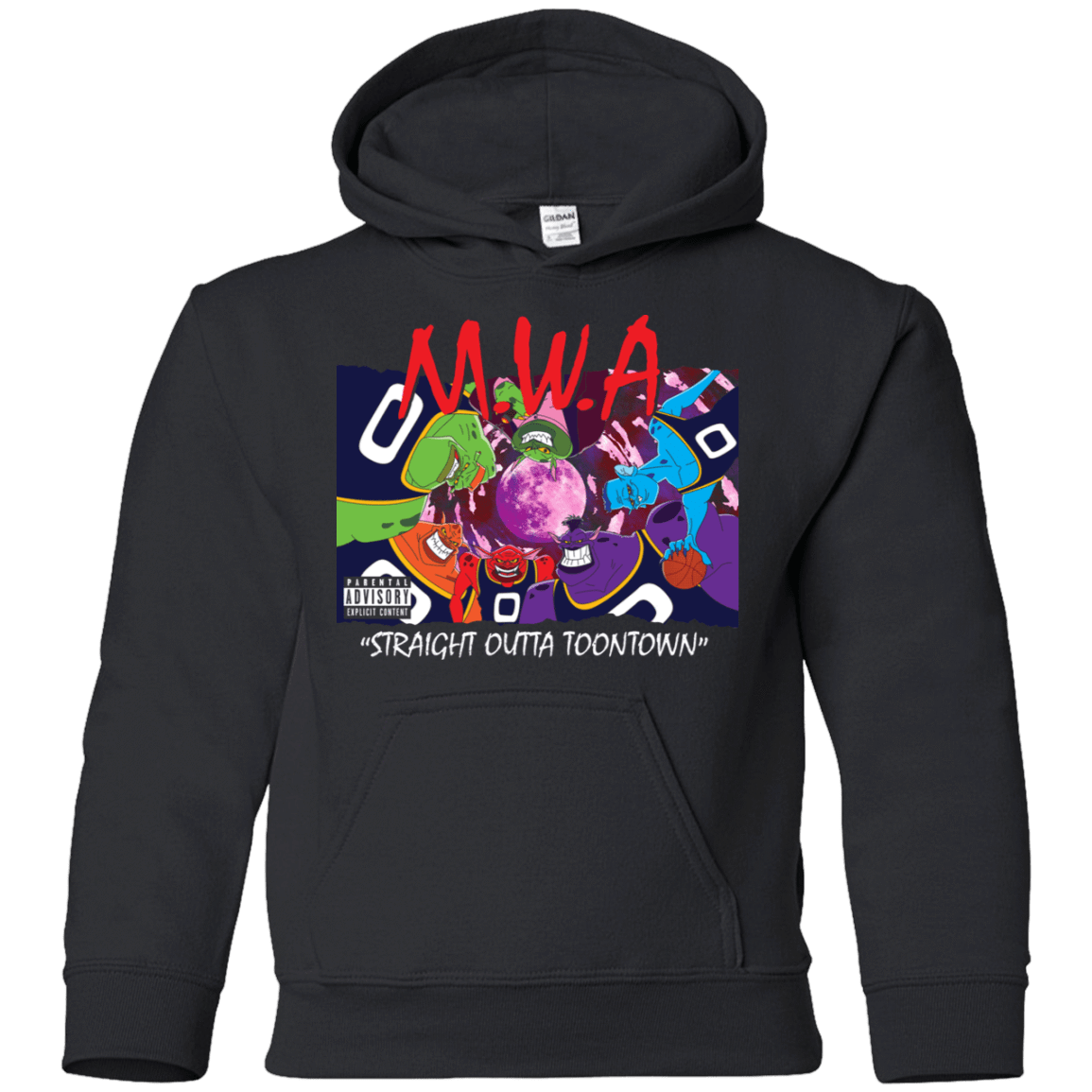 Sweatshirts Black / YS Straight Outta Toontown Youth Hoodie