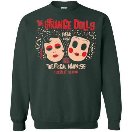 Sweatshirts Forest Green / Small STRANGE DOLLS Crewneck Sweatshirt
