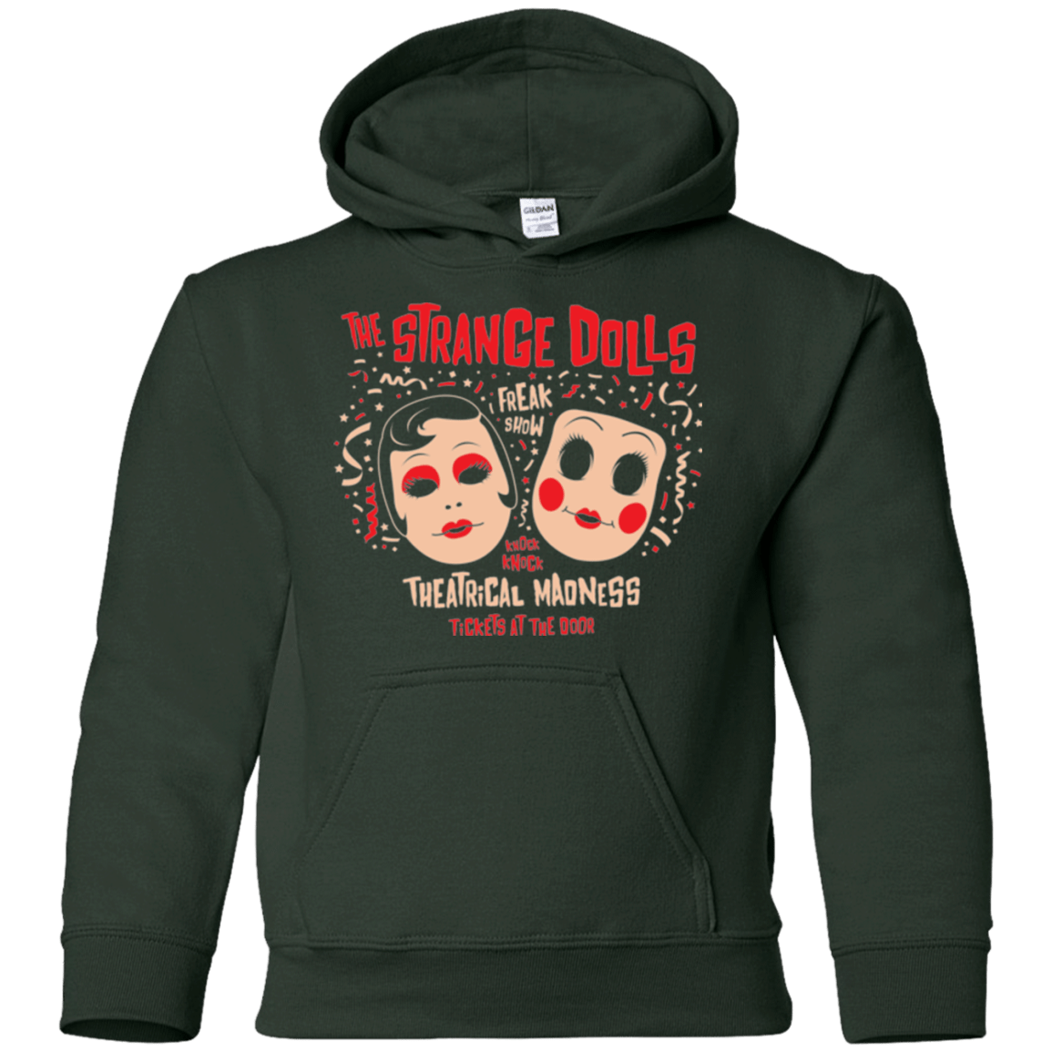 Sweatshirts Forest Green / YS STRANGE DOLLS Youth Hoodie
