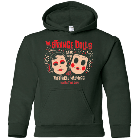 Sweatshirts Forest Green / YS STRANGE DOLLS Youth Hoodie