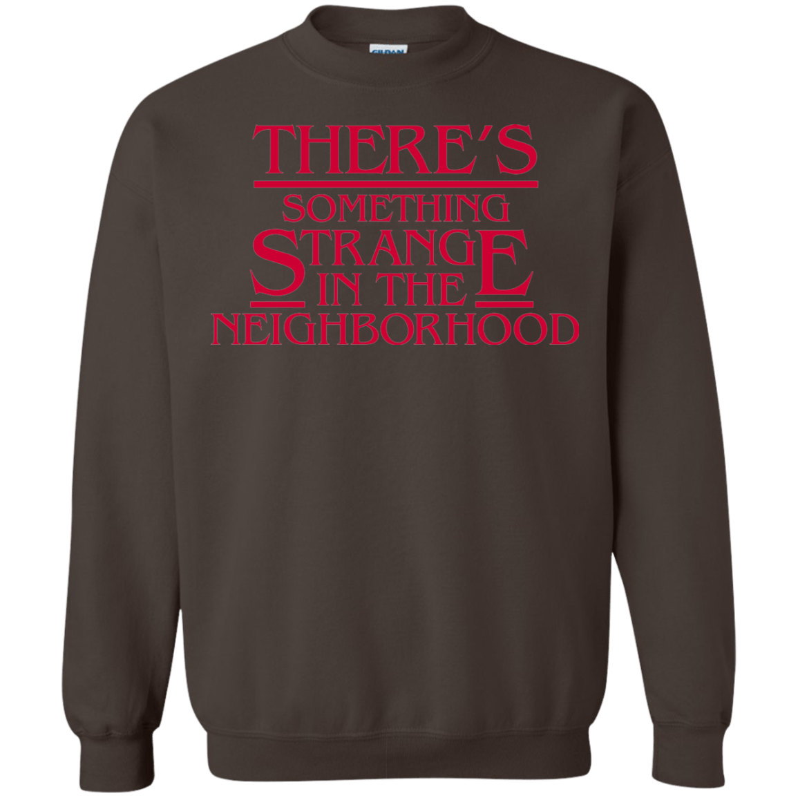 Sweatshirts Dark Chocolate / Small Strange Hawkins Crewneck Sweatshirt