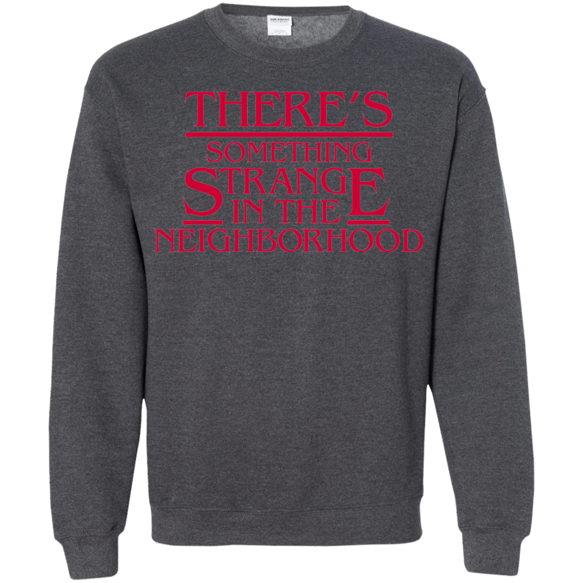 Sweatshirts Dark Heather / Small Strange Hawkins Crewneck Sweatshirt