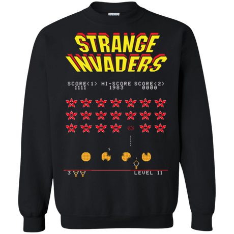 Sweatshirts Black / Small Strange Invaders Crewneck Sweatshirt
