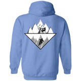 Sweatshirts Carolina Blue / S Strange Reflection Ride Back Print Pullover Hoodie