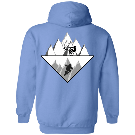 Sweatshirts Carolina Blue / S Strange Reflection Ride Back Print Pullover Hoodie