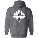 Sweatshirts Dark Heather / S Strange Reflection Ride Back Print Pullover Hoodie