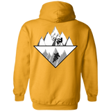 Sweatshirts Gold / S Strange Reflection Ride Back Print Pullover Hoodie