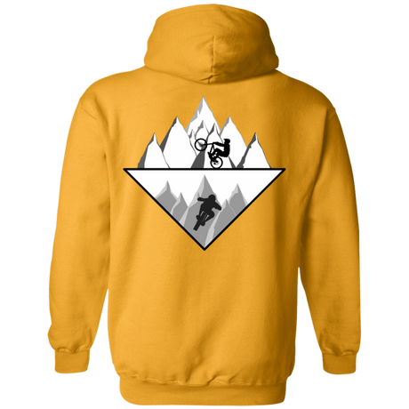 Sweatshirts Gold / S Strange Reflection Ride Back Print Pullover Hoodie