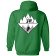 Sweatshirts Irish Green / S Strange Reflection Ride Back Print Pullover Hoodie