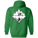 Sweatshirts Irish Green / S Strange Reflection Ride Back Print Pullover Hoodie