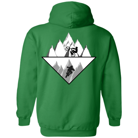 Sweatshirts Irish Green / S Strange Reflection Ride Back Print Pullover Hoodie