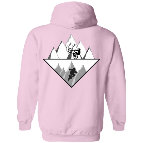 Sweatshirts Light Pink / S Strange Reflection Ride Back Print Pullover Hoodie