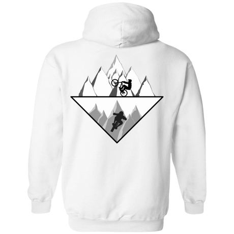 Sweatshirts White / S Strange Reflection Ride Back Print Pullover Hoodie