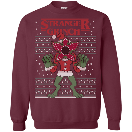 Sweatshirts Maroon / Small Stranger Grinch Crewneck Sweatshirt