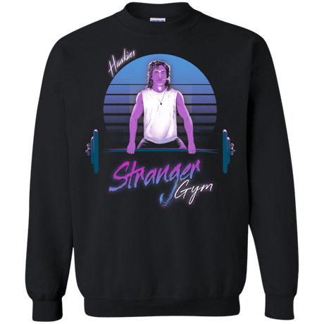 Sweatshirts Black / S Stranger Gym Crewneck Sweatshirt