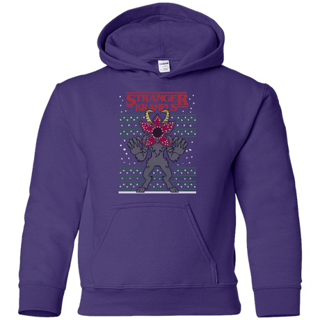 Sweatshirts Purple / YS Stranger Krampus Youth Hoodie