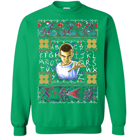 Sweatshirts Irish Green / Small Stranger Things ugly sweater Crewneck Sweatshirt