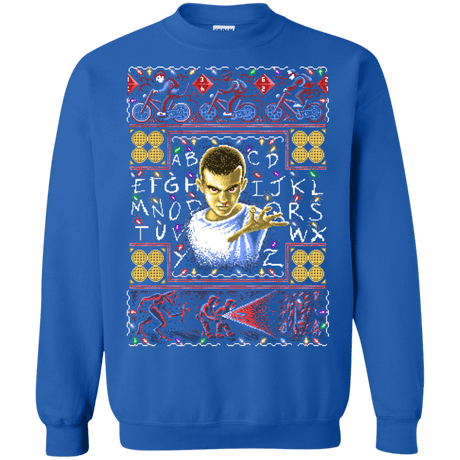 Sweatshirts Royal / Small Stranger Things ugly sweater Crewneck Sweatshirt