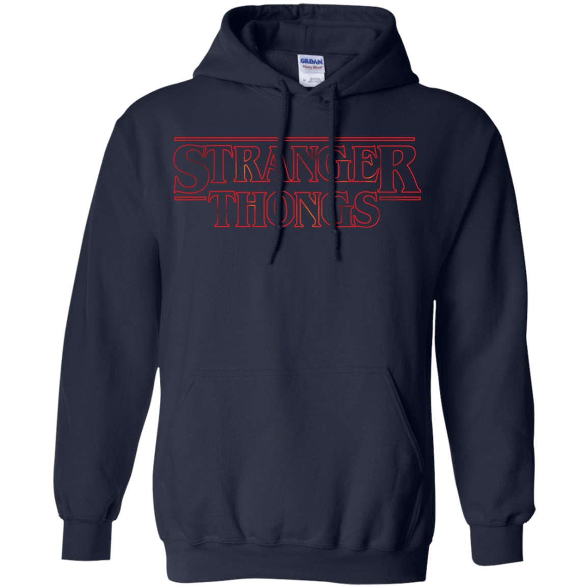 Sweatshirts Navy / Small Stranger Thongs Pullover Hoodie