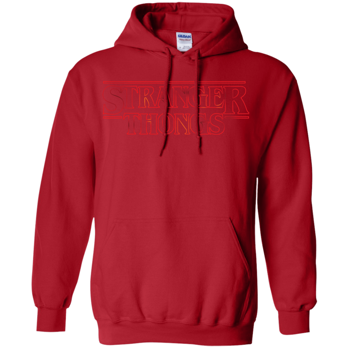 Sweatshirts Red / Small Stranger Thongs Pullover Hoodie