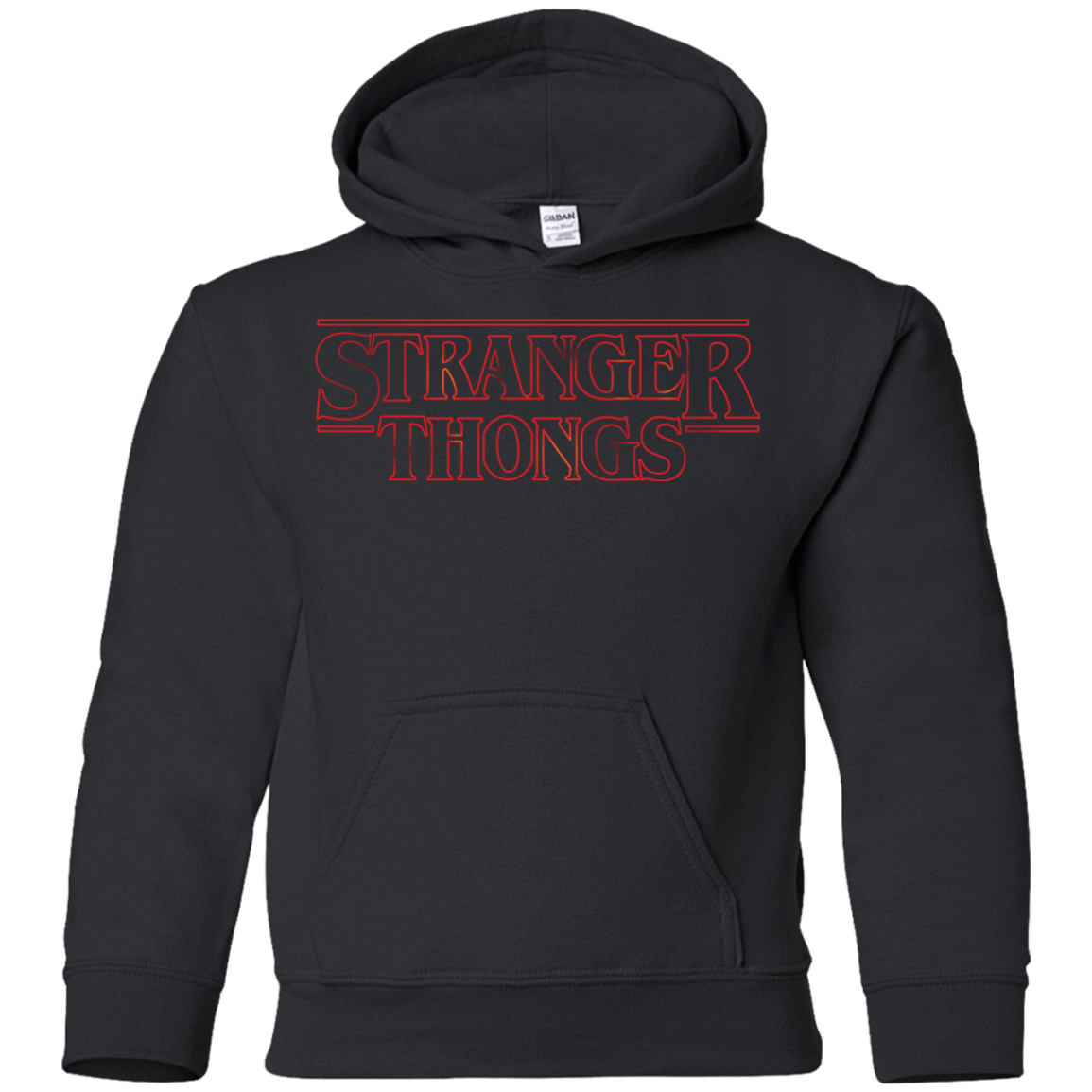 Sweatshirts Black / YS Stranger Thongs Youth Hoodie