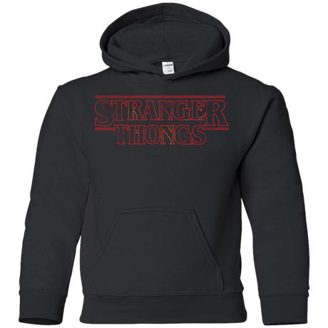 Sweatshirts Black / YS Stranger Thongs Youth Hoodie