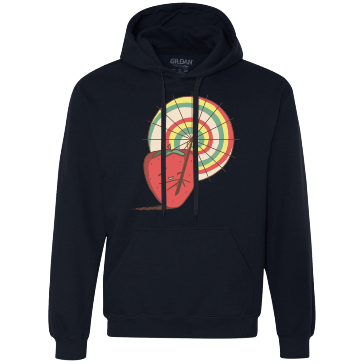 Sweatshirts Navy / Small Strawberry Frye Premium Fleece Hoodie