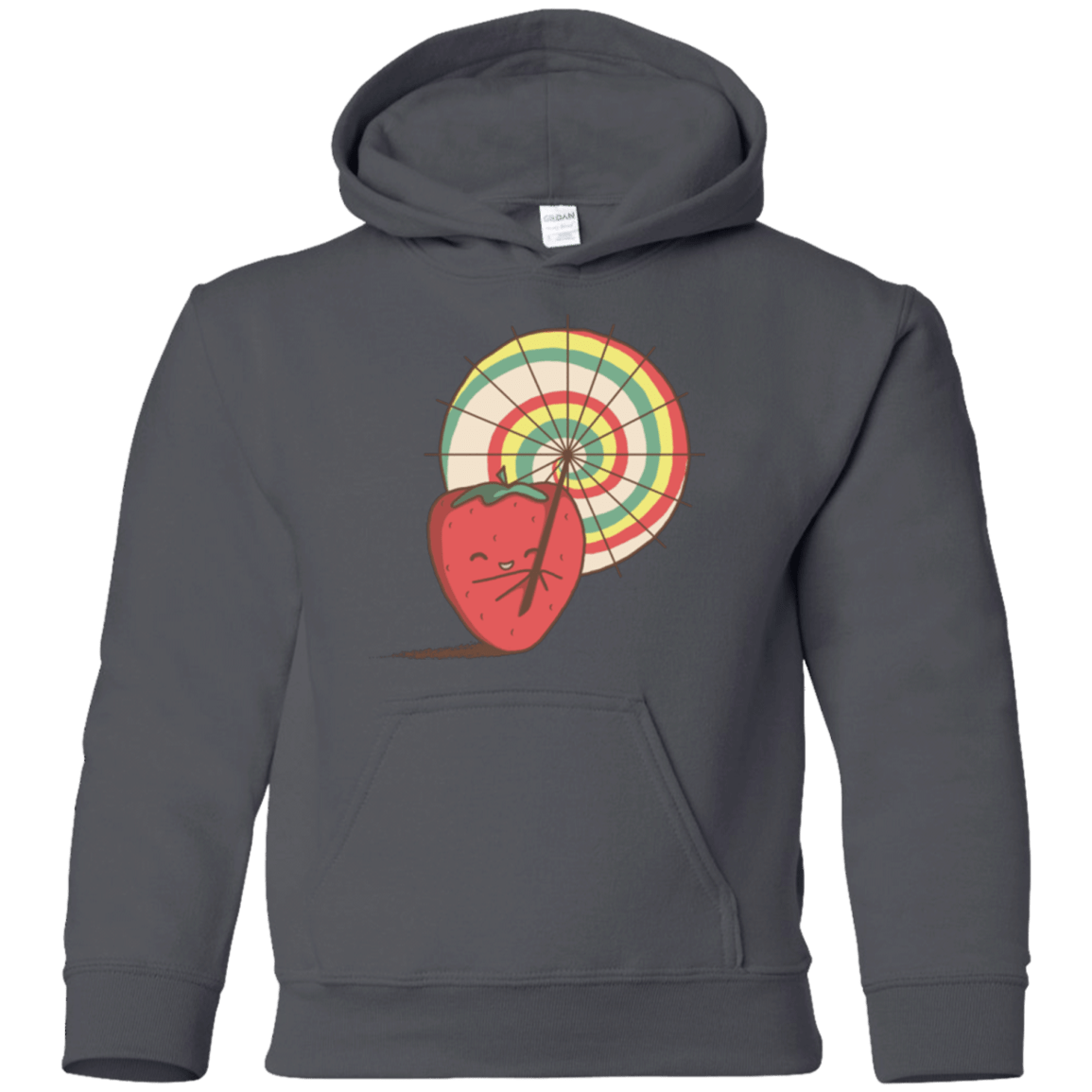 Sweatshirts Charcoal / YS Strawberry Frye Youth Hoodie