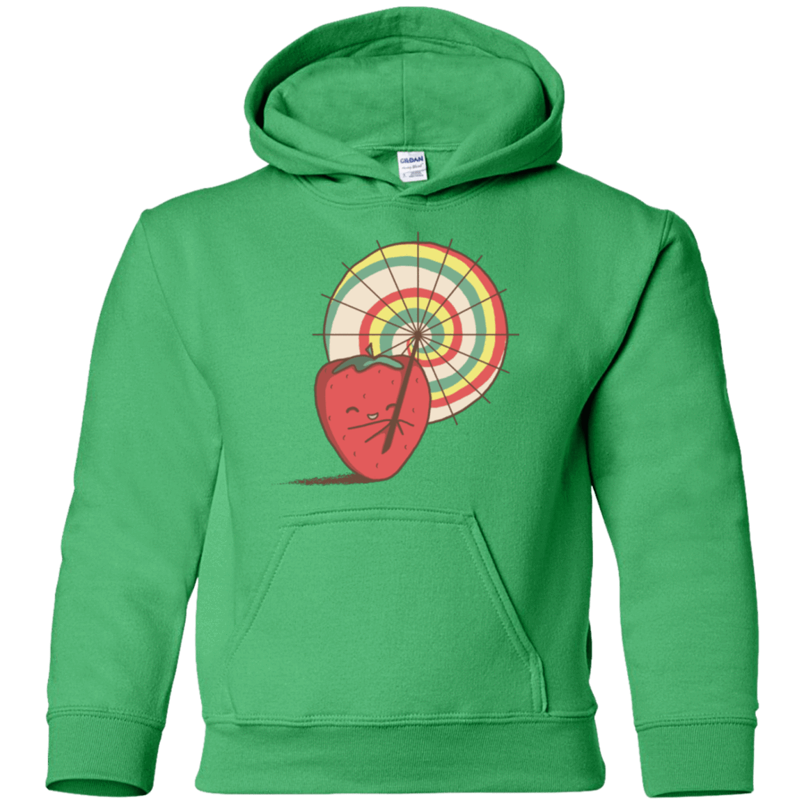 Sweatshirts Irish Green / YS Strawberry Frye Youth Hoodie